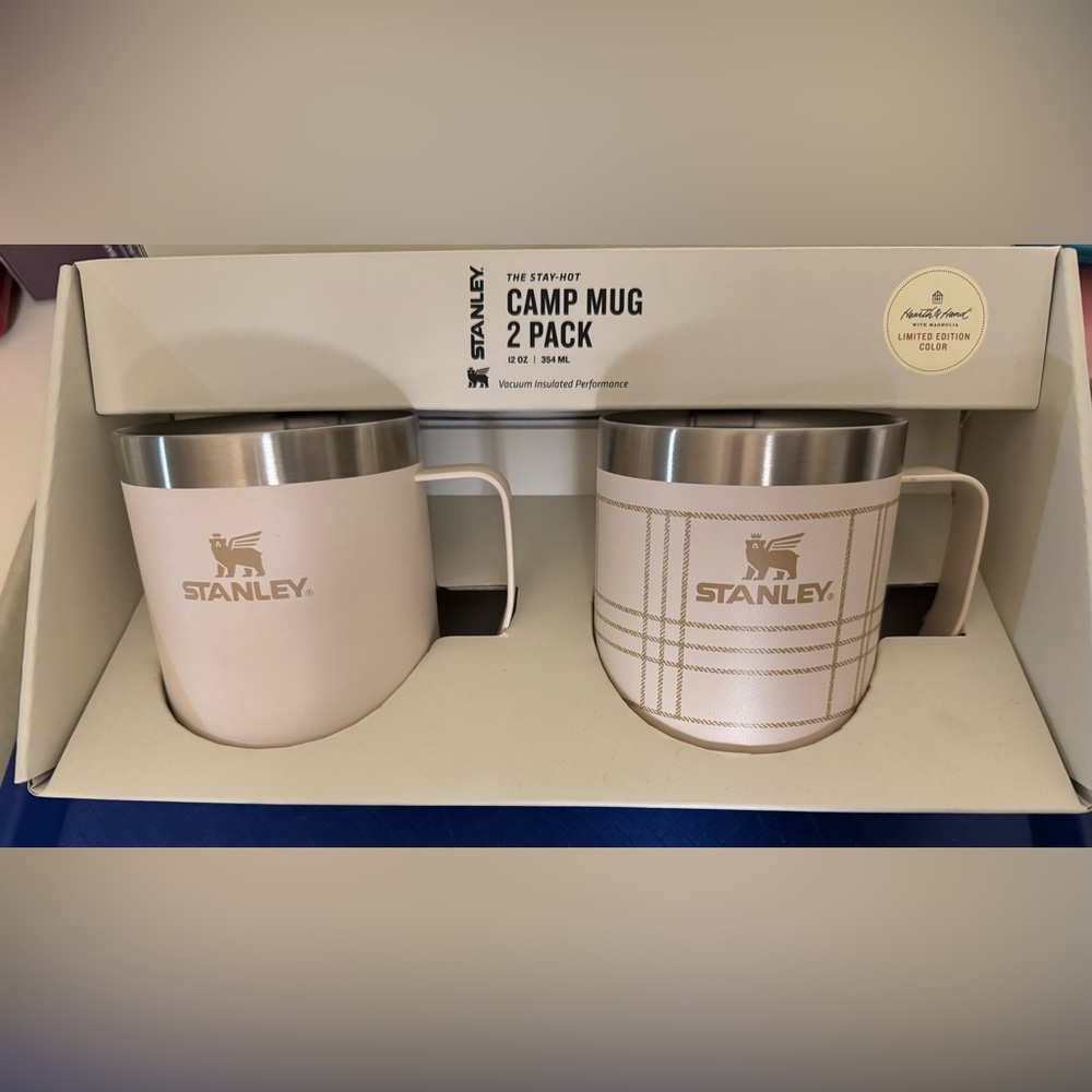 🚫SOLD🚫 Stanley Limited Edition Color 12oz Camp Mug - 2 Pack (Peach Pink) - Picture 1 of 7